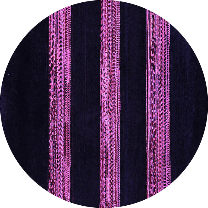 Round Abstract Purple Modern Rug, abs5319pur