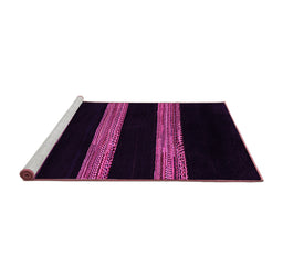 Sideview of Machine Washable Abstract Pink Modern Rug, wshabs5319pnk