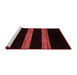 Modern Red Washable Rugs