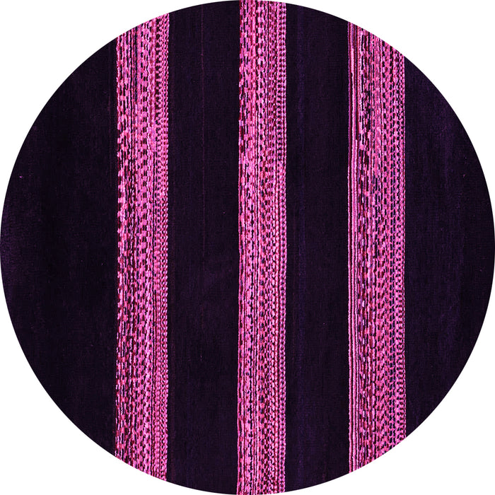 Round Machine Washable Abstract Pink Modern Rug, wshabs5319pnk