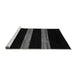 Sideview of Machine Washable Abstract Gray Modern Rug, wshabs5319gry