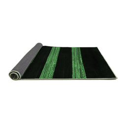 Sideview of Abstract Emerald Green Modern Rug, abs5319emgrn