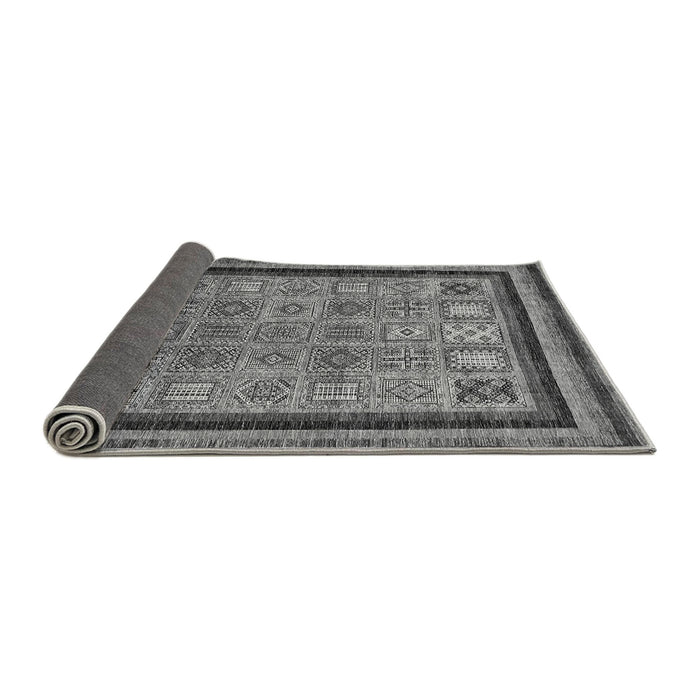 Sideview of Abstract Gray Modern Rug, abs531gry