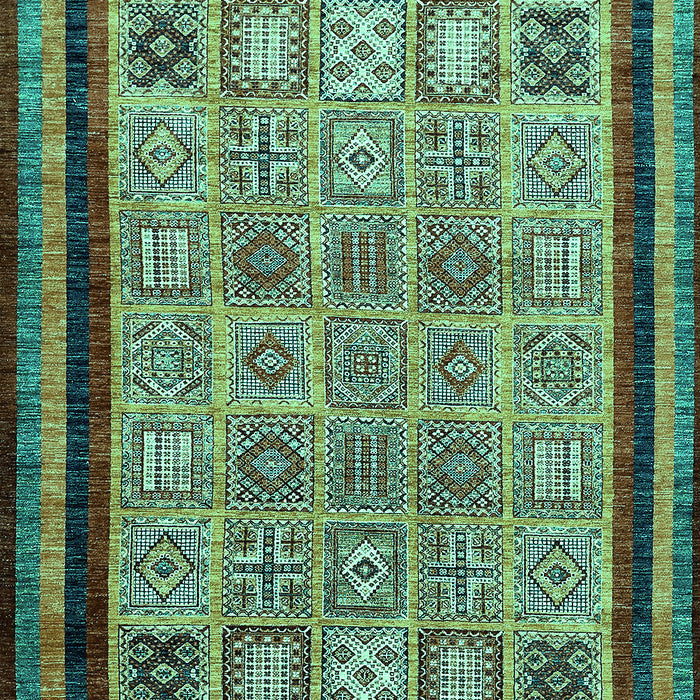 Abstract Turquoise Modern Rug, abs531turq