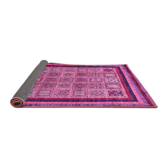 Sideview of Abstract Pink Modern Rug, abs531pnk