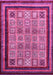 Machine Washable Abstract Pink Modern Rug, wshabs531pnk