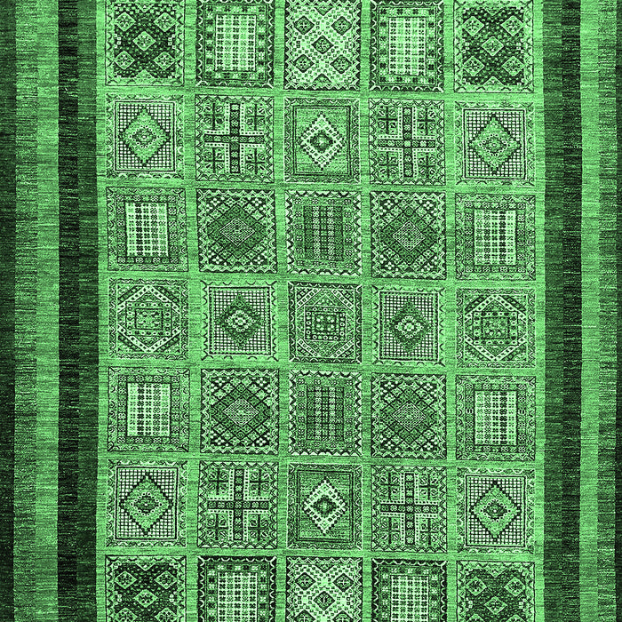 Abstract Emerald Green Modern Rug, abs531emgrn