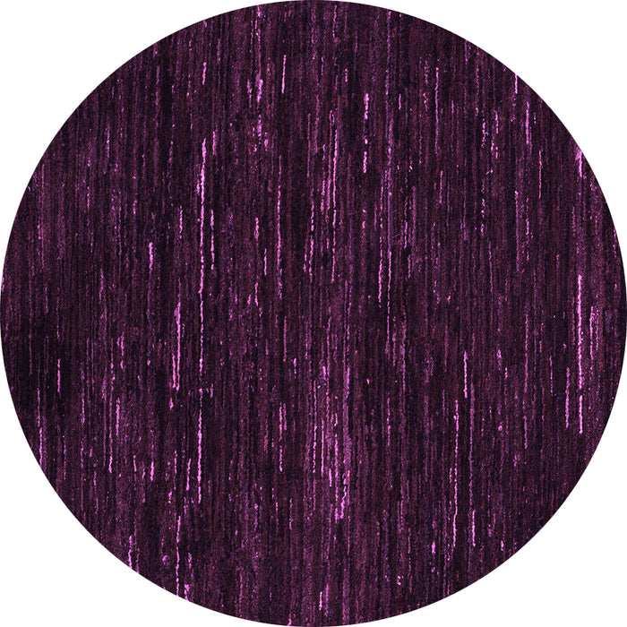 Round Machine Washable Abstract Purple Modern Area Rugs, wshabs5320pur