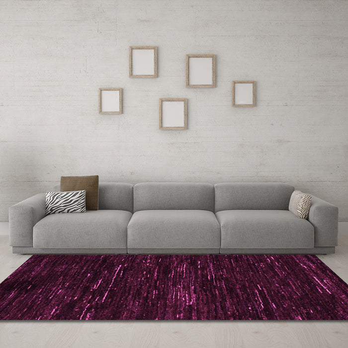 Machine Washable Abstract Pink Modern Rug in a Living Room, wshabs5320pnk