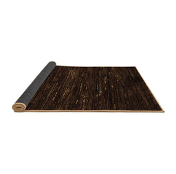 Sideview of Abstract Brown Modern Rug, abs5320brn