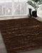 Abstract Bakers Brown Modern Rug in Family Room, abs5320