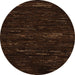 Round Abstract Bakers Brown Modern Rug, abs5320