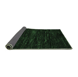 Sideview of Abstract Emerald Green Modern Rug, abs5320emgrn