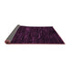 Sideview of Abstract Purple Modern Rug, abs5320pur