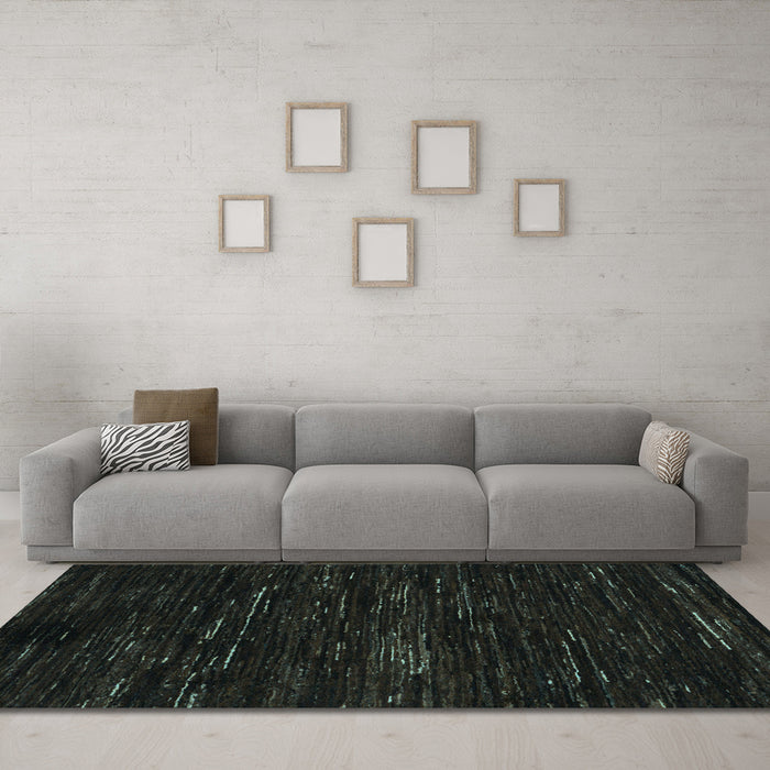 Machine Washable Abstract Light Blue Modern Rug in a Living Room, wshabs5320lblu