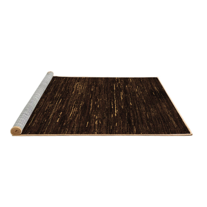 Sideview of Machine Washable Abstract Brown Modern Rug, wshabs5320brn