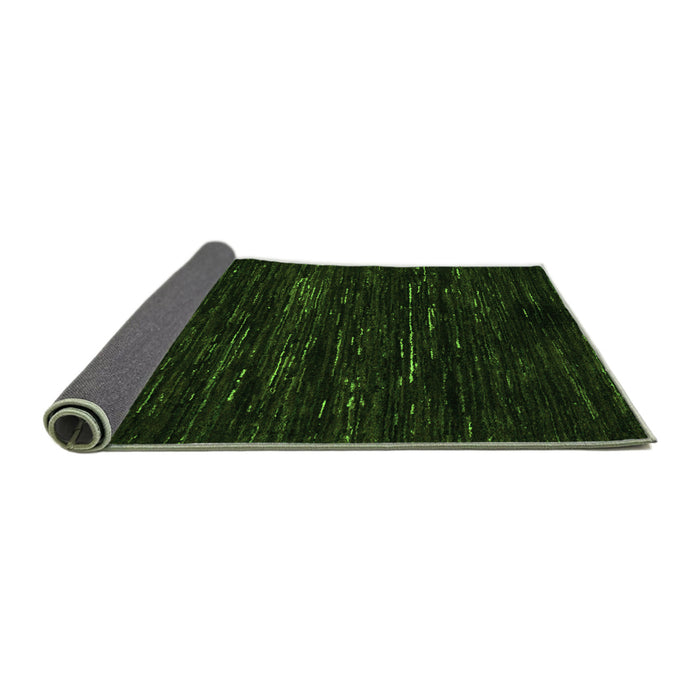 Sideview of Abstract Green Modern Rug, abs5320grn