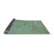 Sideview of Abstract Light Blue Modern Rug, abs5321lblu