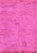 Machine Washable Abstract Pink Modern Rug, wshabs5321pnk