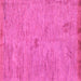 Square Machine Washable Abstract Pink Modern Rug, wshabs5321pnk