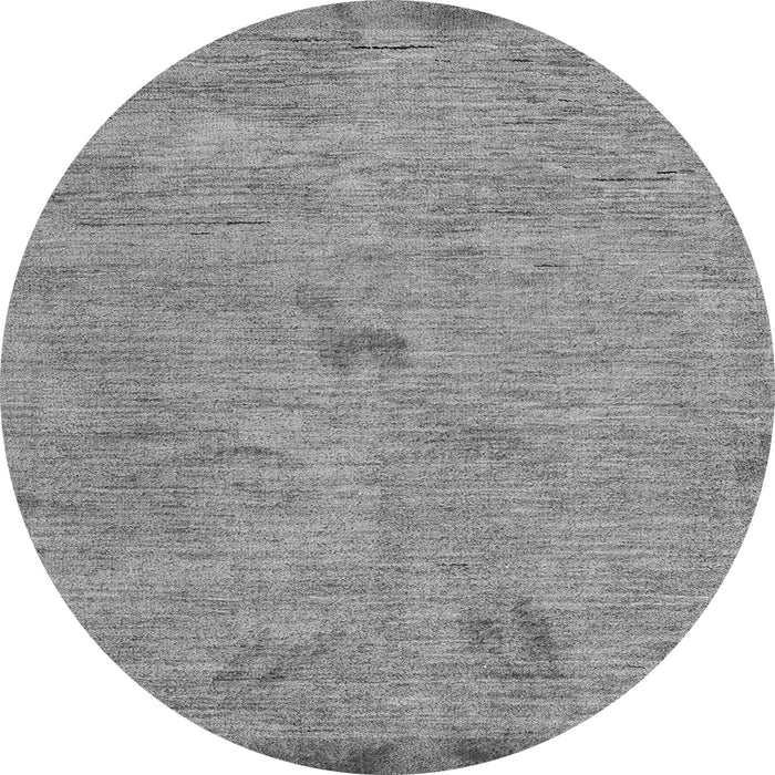 Round Machine Washable Abstract Gray Modern Rug, wshabs5321gry