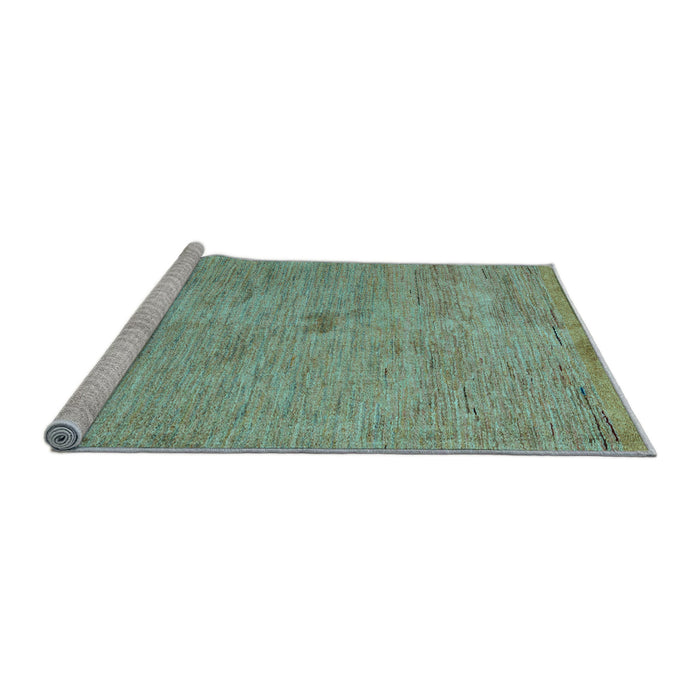 Sideview of Machine Washable Abstract Light Blue Modern Rug, wshabs5321lblu