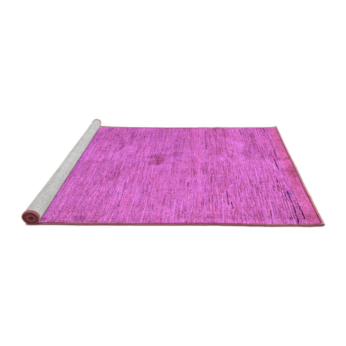 Sideview of Machine Washable Abstract Purple Modern Area Rugs, wshabs5321pur