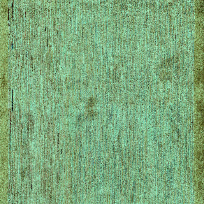 Square Machine Washable Abstract Turquoise Modern Area Rugs, wshabs5321turq