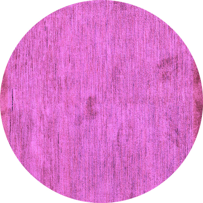 Round Machine Washable Abstract Purple Modern Area Rugs, wshabs5321pur