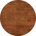 Round Abstract Sedona Brown Modern Rug, abs5322