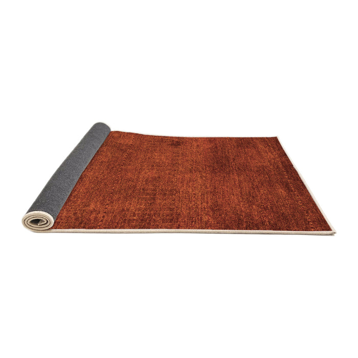 Sideview of Abstract Orange Modern Rug, abs5322org