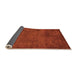 Sideview of Abstract Orange Modern Rug, abs5322org