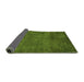 Sideview of Abstract Green Modern Rug, abs5322grn