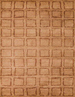 Machine Washable Abstract Sedona Brown Rug, wshabs5323