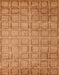 Machine Washable Abstract Sedona Brown Rug, wshabs5323