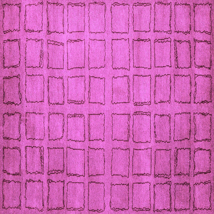 Square Machine Washable Abstract Purple Modern Area Rugs, wshabs5323pur