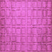 Square Machine Washable Abstract Purple Modern Area Rugs, wshabs5323pur