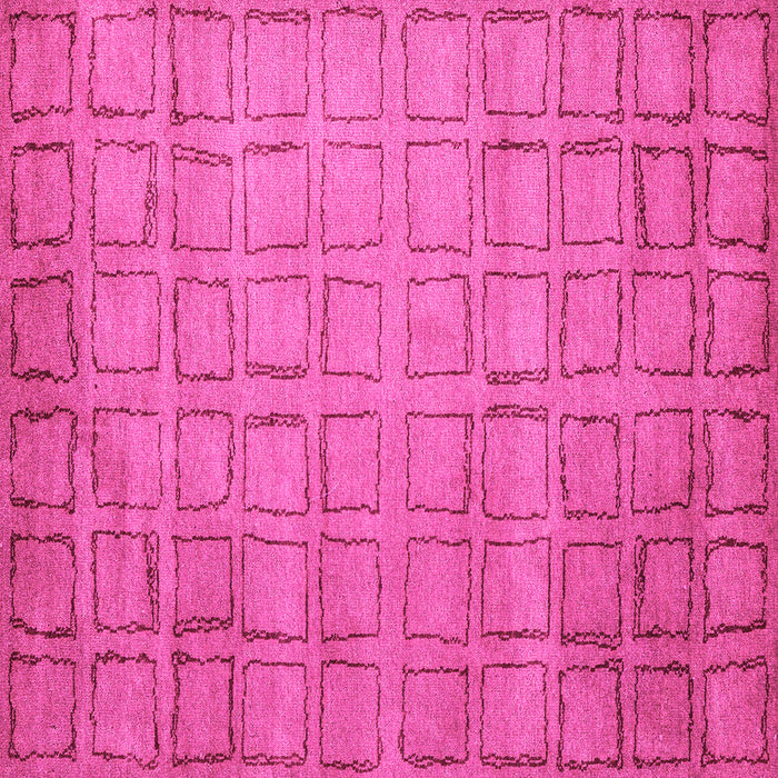 Square Abstract Pink Modern Rug, abs5323pnk