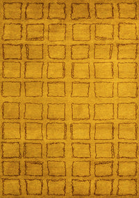 Abstract Yellow Modern Rug, abs5323yw