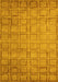 Abstract Yellow Modern Rug, abs5323yw