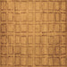 Square Machine Washable Abstract Brown Modern Rug, wshabs5323brn