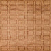 Square Abstract Sedona Brown Modern Rug, abs5323