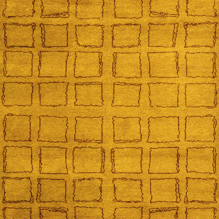 Machine Washable Abstract Yellow Modern Rug, wshabs5323yw