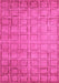 Machine Washable Abstract Pink Modern Rug, wshabs5323pnk