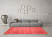 Modern Red Washable Rugs