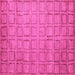 Square Machine Washable Abstract Pink Modern Rug, wshabs5323pnk