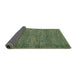 Sideview of Abstract Green Modern Rug, abs5324