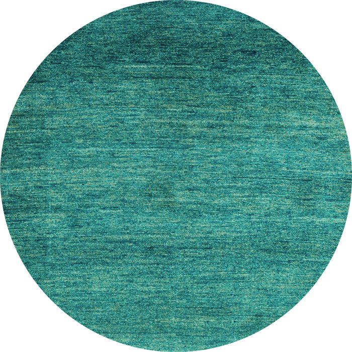 Round Abstract Light Blue Modern Rug, abs5324lblu