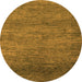 Round Abstract Orange Modern Rug, abs5324org