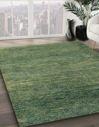 Abstract Green Modern Rug, abs5324